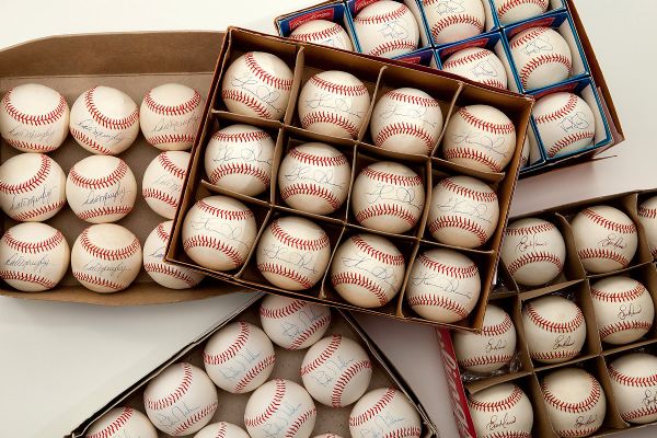 1980S SLUGGERS SINGLE SIGNED BASEBALL COLLECTION OF FIFTY EIGHT