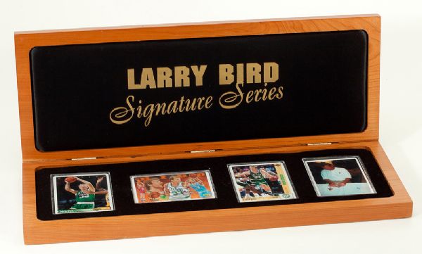 1993 UPPER DECK SIGNATURE SERIES LARRY BIRD AUTOGRAPHED PORCELAIN CARD SET