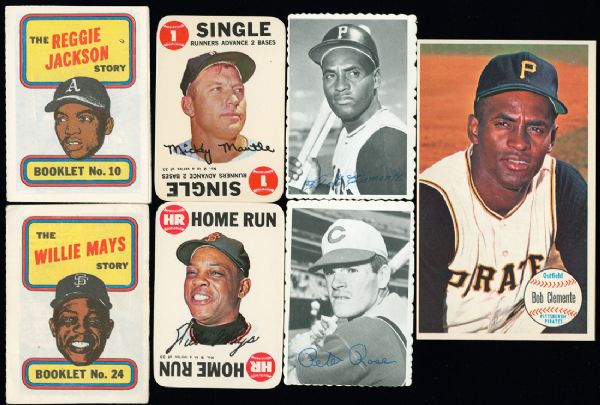 1964 TOPPS GIANTS, 1968 TOPPS GAME, 1969 DECKLE EDGE & 1970 TOPPS BOOKLETS COMPLETE SETS