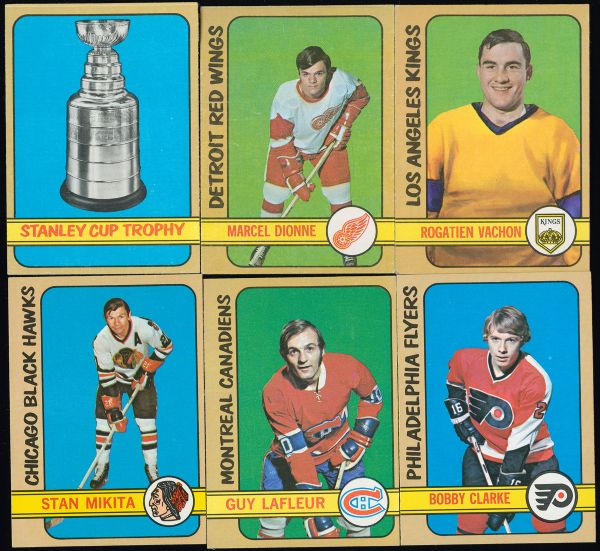 1972-73 TOPPS HOCKEY COMPLETE SET OF 176