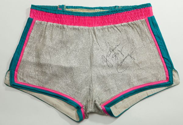JULIUS "DR. J" ERVINGS SCREEN WORN PITTSBURGH PISCES BASKETBALL SHORTS FROM THE 1979 FILM "THE FISH THAT SAVED PITTSBURGH"