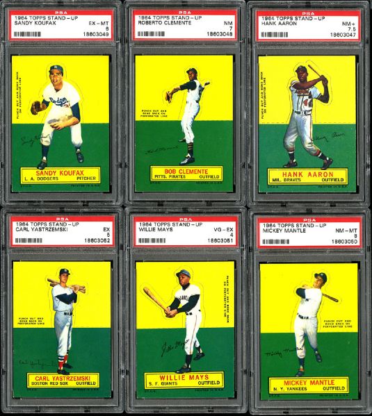 1964 TOPPS BASEBALL STAND-UPS COMPLETE SET OF 77