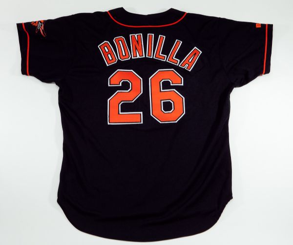 1996 BOBBY BONILLA GAME USED BALTIMORE ORIOLES ROAD JERSEY
