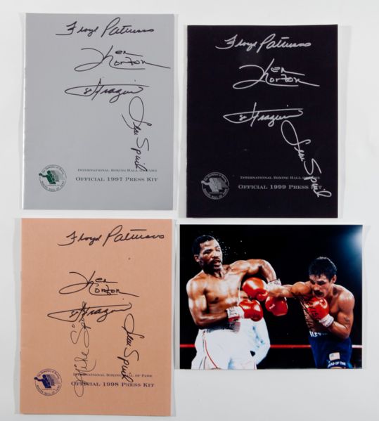 LOT OF (4) SIGNED BOXING ITEMS