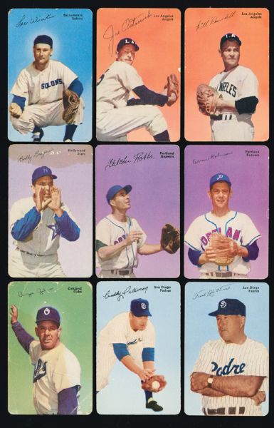 1953 MOTHERS COOKIES BASEBALL COMPLETE SET OF 63