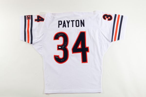 WALTER PAYTON SIGNED AND INSCRIBED LIMITED EDITION (#216/634) JERSEY WITH INSCRIPTION (STEINER)