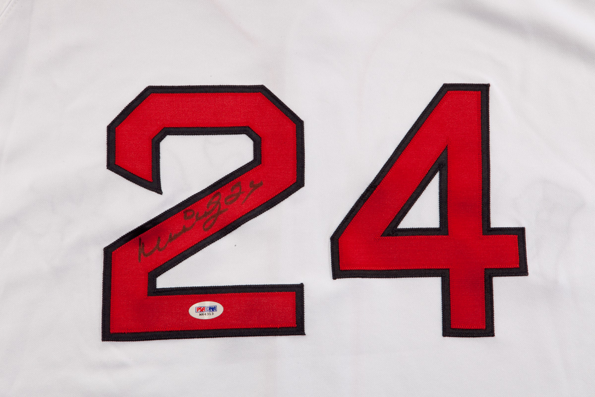 Lot Detail - MANNY RAMIREZ AUTOGRAPHED 2005 BOSTON RED SOX GAME WORN HOME  JERSEY