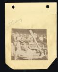 LOU GEHRIG SINGLE SIGNED ALBUM PAGE