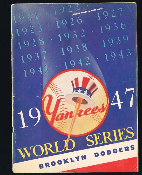 1947 WORLD SERIES PROGRAM (YANKEES VS. DODGERS)