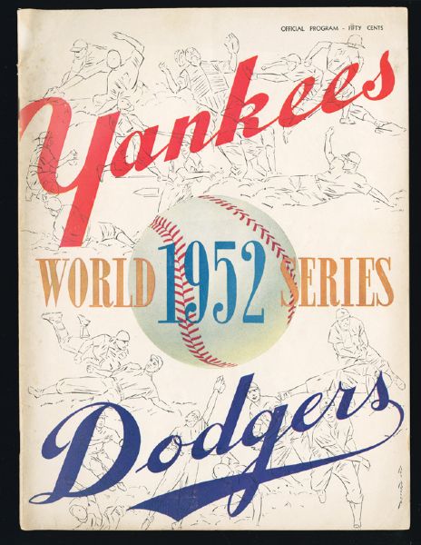 1952 WORLD SERIES PROGRAM (YANKEES VS. DODGERS)