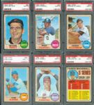 1968 TOPPS BASEBALL MINT PSA 9 LOT 14 INC. BANKS, KILLEBREW, STARGELL, AND PERRY