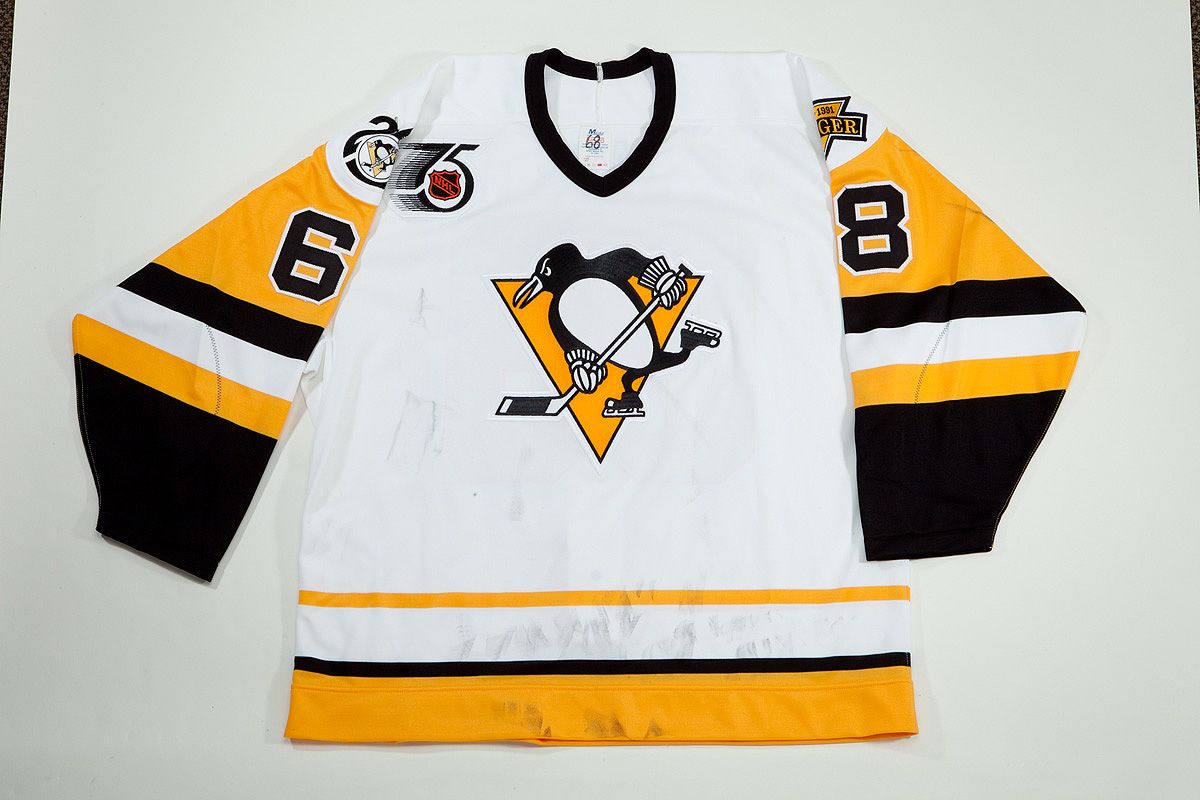 1991-92 Pittsburgh Penguins Home (White) Set 1 Game Worn Jerseys