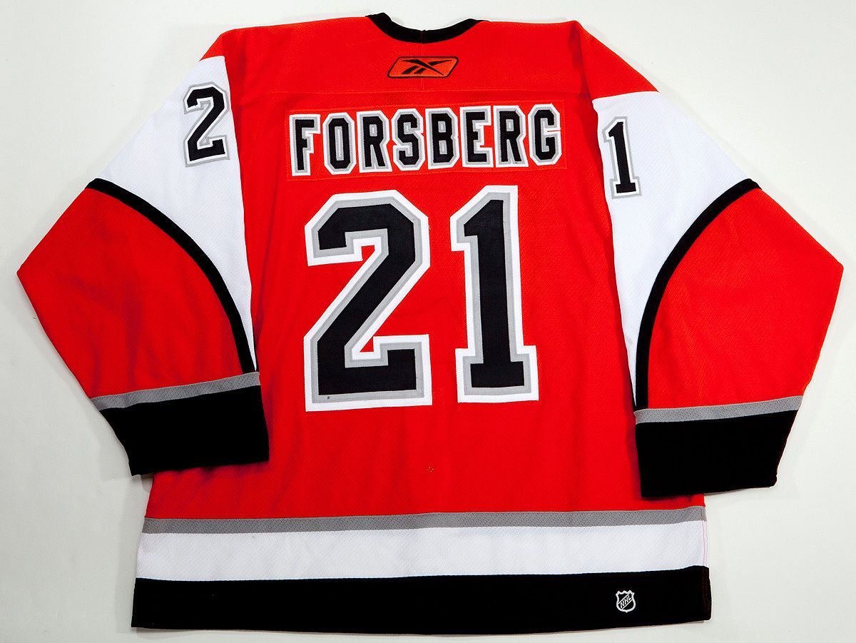 2003-04 Peter Forsberg Promotional Game Worn Jersey.  Hockey, Lot  #81762