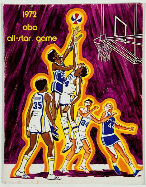 1972 ABA All-STAR GAME PROGRAM - DR. J.S FIRST ALL STAR GAME