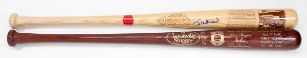 STAN MUSIAL SIGNED COOPERSTOWN BAT PLUS 1992 HALL OF FAME BAT