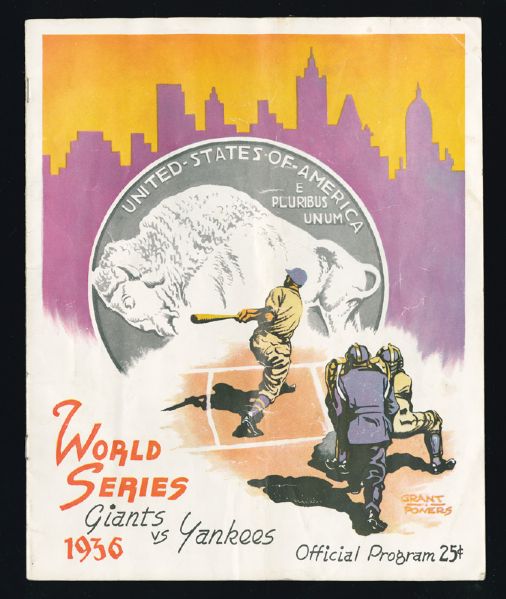 1936 WORLD SERIES PROGRAM (GIANTS VS. YANKEES)