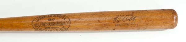 1923-25 TY COBB LOUISVILLE SLUGGER PROFESSIONAL MODEL GAME USED BAT(MEARS A7.5)