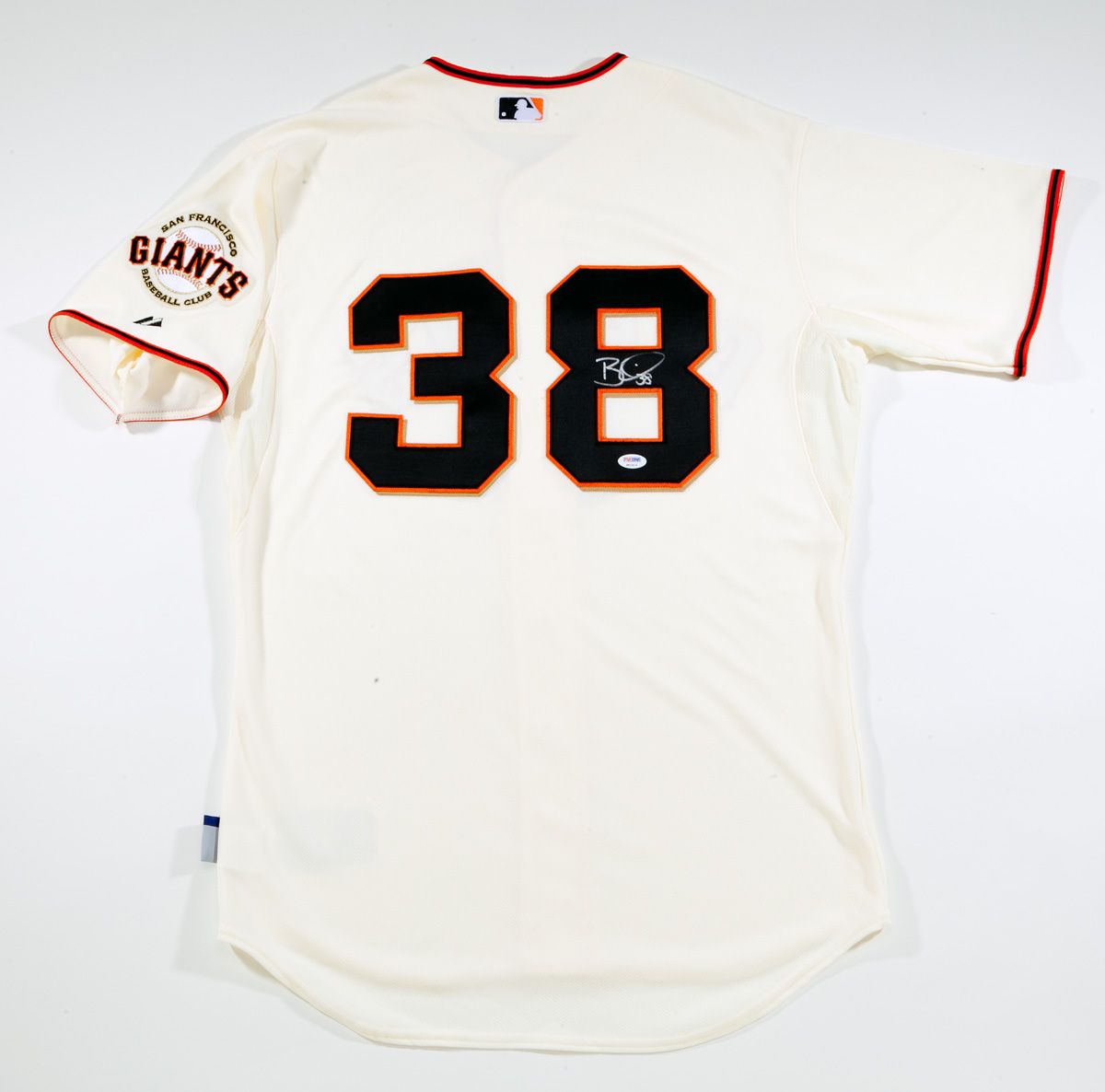 Charitybuzz: 2010 Giants All-Star Game Worn Jersey, Giants Cleat and  Dodgers Hat Signed by Brian Wilson