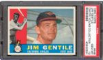1960 TOPPS #448 JIM GENTILE GEM MINT PSA 10 (1/1) - DMITRI YOUNG COLLECTION