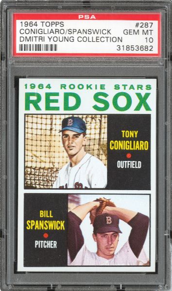 1964 TOPPS #287 TONY CONIGLIARO GEM MINT PSA 10 (1/1) - DMITRI YOUNG COLLECTION