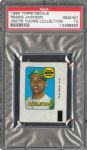 1969 TOPPS DECAL REGGIE JACKSON GEM MINT PSA 10 (1/25) - DMITRI YOUNG COLLECTION