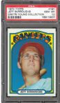 1972 TOPPS #191 JEFF BURROUGHS GEM MINT PSA 10 (1/1) - DMITRI YOUNG COLLECTION
