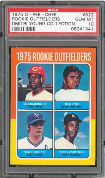 1975 OPC #622 FRED LYNN GEM MINT PSA 10 (1/1) - DMITRI YOUNG COLLECTION