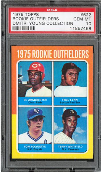 1975 TOPPS #622 FRED LYNN GEM MINT PSA 10 (1/5) - DMITRI YOUNG COLLECTION