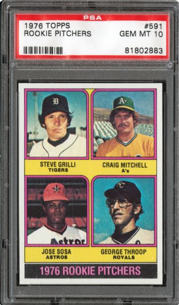 1976 TOPPS #591 CRAIG MITCHELL GEM MINT PSA 10 (1/11) - DMITRI YOUNG COLLECTION