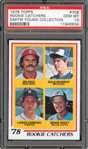 1978 TOPPS #708 DALE MURPHY GEM MINT PSA 10 - DMITRI YOUNG COLLECTION