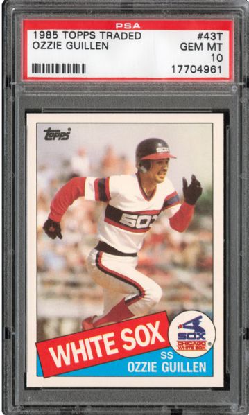 1985 TOPPS TRADED #43T OZZIE GUILLEN GEM MINT PSA 10 - DMITRI YOUNG COLLECTION