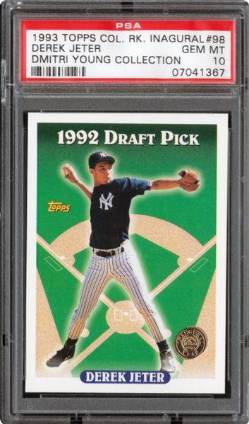 1993 TOPPS ROCKIES INAUGURAL #98 DEREK JETER GEM MINT PSA 10 - DMITRI YOUNG COLLECTION