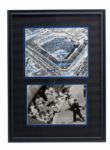 BROOKLYN DODGER PHOTO DISPLAY SIGNED BY 21 INC. SNIDER, REESE, DUROCHER
