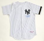 2007 DEREK JETER NEW YORK YANKEES AUTOGRAPHED AND GAME WORN HOME JERSEY (STEINER/YANKEES LOA)