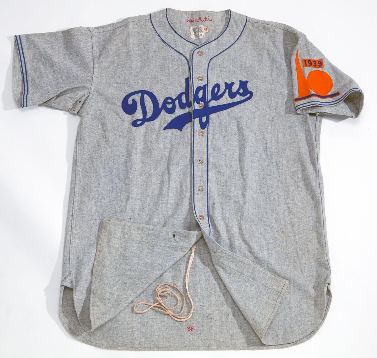 Lot Detail - 1938 BABE RUTH BROOKLYN DODGERS GAME WORN ROAD UNIFORM (MEARS  A10)