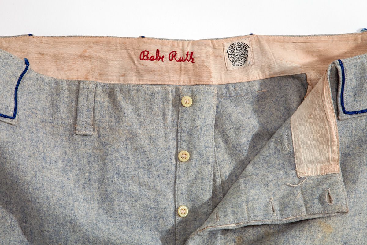 Lot Detail - 1938 BABE RUTH BROOKLYN DODGERS GAME WORN ROAD UNIFORM (MEARS  A10)