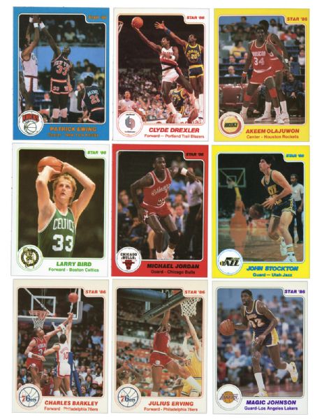 1985-86 STAR COMPANY BASKETBALL COMPLETE SET OF 172