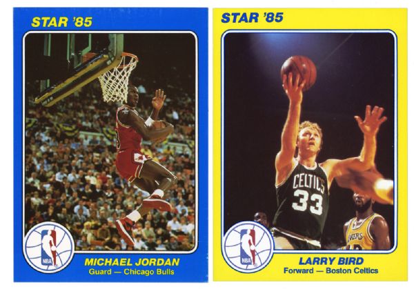 1984-85 STAR SUPER TEAMS (40), 1985-86 STAR ALL-ROOKIE TEAM (11), AND 1986 STAR COURT KINGS (33) COMPLETE SETS