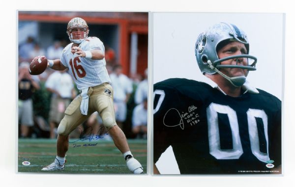 JIM OTTO AND CHRIS WEINKE AUTOGRAPHED AND INSCRIBED 16 X 20 PHOTOS BY TRISTAR