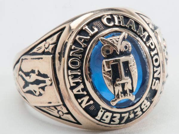 1937-38 TEMPLE OWLS NIT CHAMPIONSHIP RING