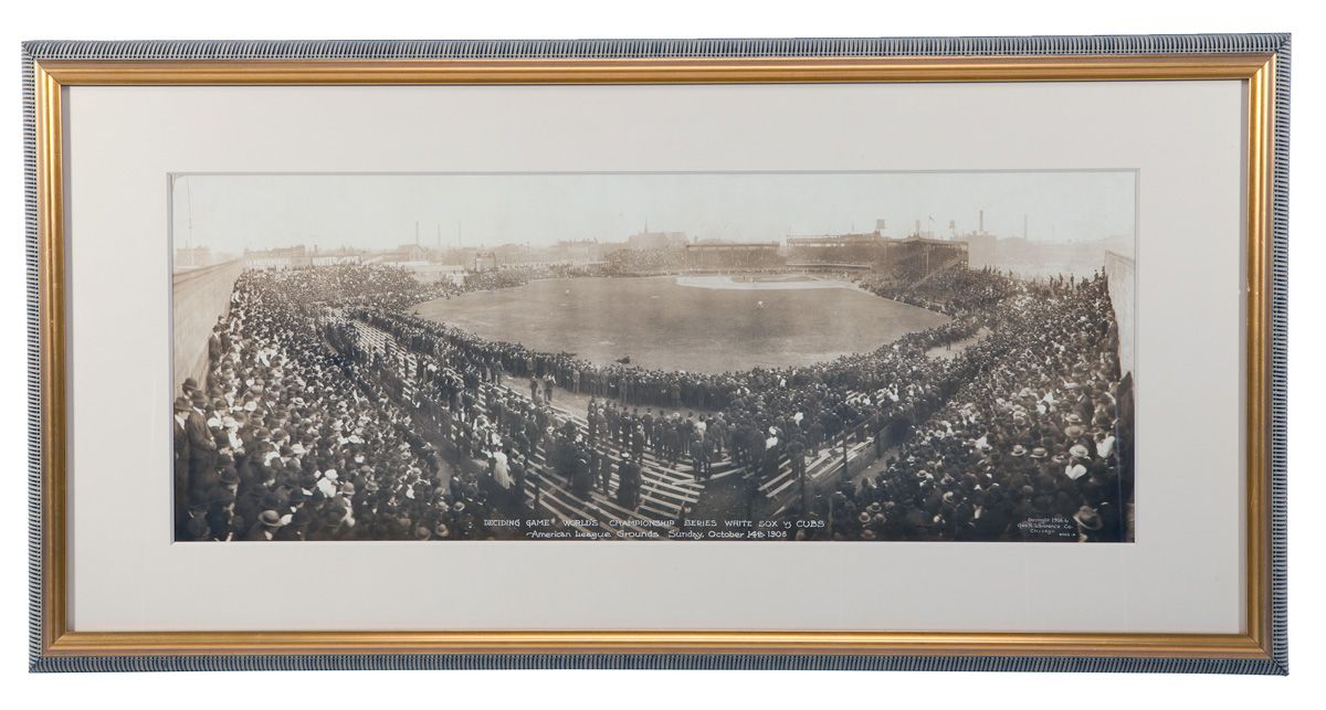 Cubs vs Sox World Series - Framed photo of a 1906 World Series Game