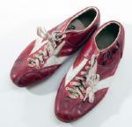 LOU BROCK GAME WORN AND AUTOGRAPHED ST LOUIS CARDINALS SPIKES