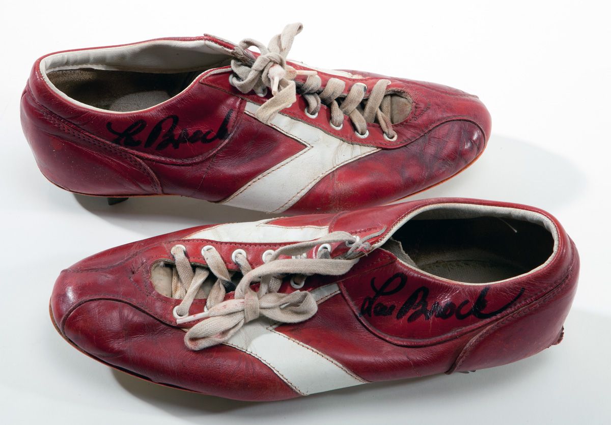 St. Louis Cardinals on X: These shoes were made for stealing. Lou Brock's  game-worn cleats from the 1960s. #CardsMuseum  / X