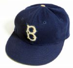 1950-56 BROOKLYN DODGERS GAME WORN CAP-MEARS LOA