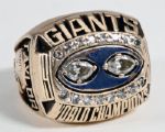 LAWRENCE TAYLORS 1990 NEW YORK GIANTS SUPER BOWL XXV CHAMPIONSHIP 10K GOLD RING (LOAS FROM L.T. AND HIS SON)
