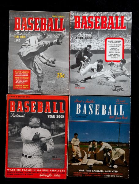 1942 THROUGH 1999 STREET & SMITH BASEBALL MAGAZINE LOT OF 71 DIFFERENT (INCLUDES MULTIPLE COVERS)