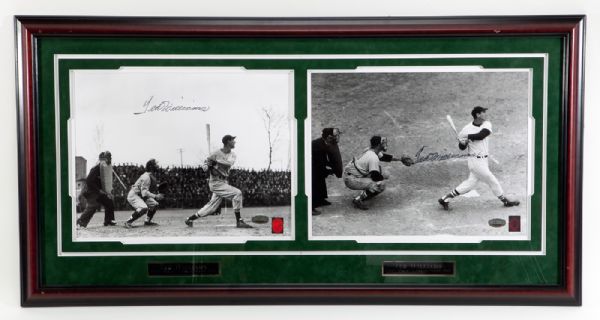 FRAMED AND MATTED TED WILLIAMS SIGNED 11 X 14 PHOTOS