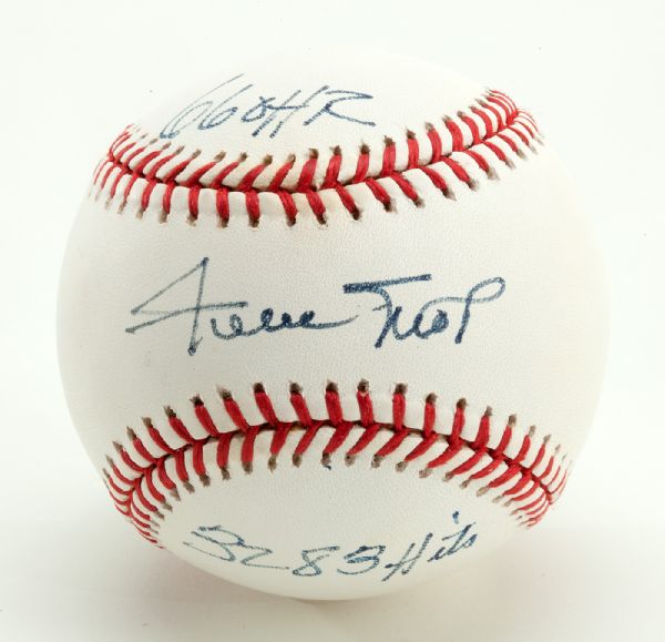 WILLIE MAYS LIMITED EDITION (558/660) SINGLE SIGNED BASEBALL WITH INSCRIPTIONS - STEINER 