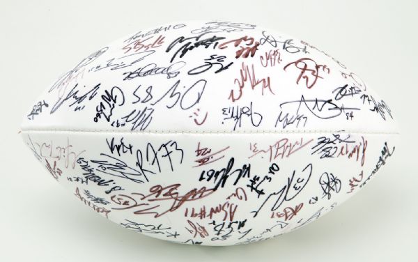 2011 SUPER BOWL XLV PITTSBURGH STEELERS TEAM SIGNED FOOTBALL