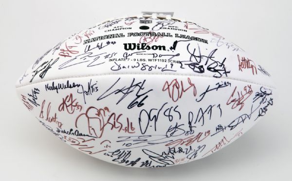 2011 SUPER BOWL 45 PITTSBURGH STEELERS TEAM SIGNED FOOTBALL
